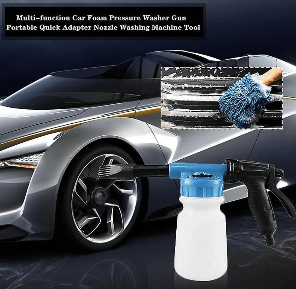 Spraying Car Wash Foam Gun (Carwash Rocket) - DMC Wholesale