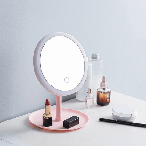 LED Round Make Up Mirror - Alt View