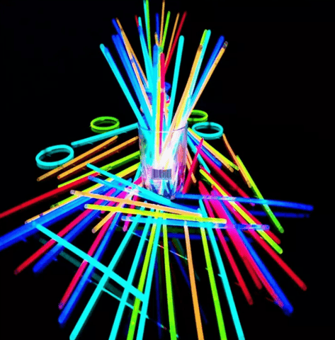 Fluorescent Glow Sticks (50 pcs) - Alt View
