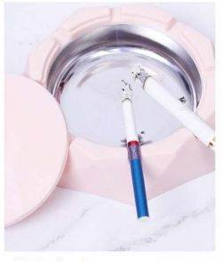 Stainless Steel Hexagon Ashtray (2pcs) - DMC Wholesale