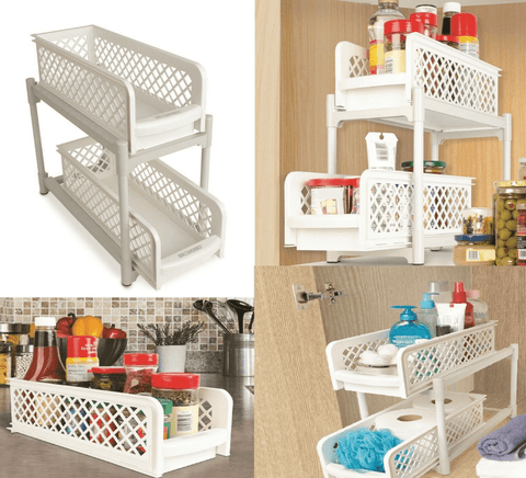Sliding Basket Drawers (2 Tier) - Alt View