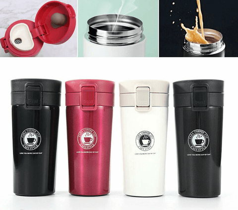 Double Wall Vacuum Insulated Travel Coffee Cup (380ml)