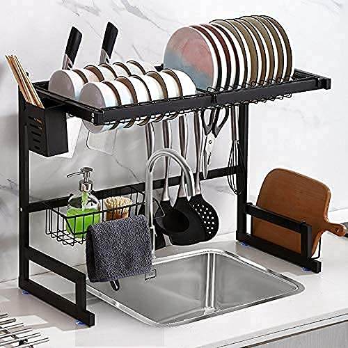 Space Saving Dish Draining Rack (85cm) - DMC Wholesale