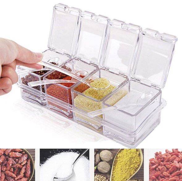 Seasoning Spice Box Set (4 pcs) - DMC Wholesale