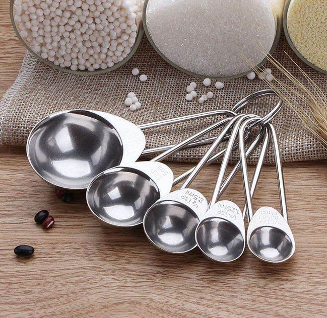 Stainless Steel Measuring Spoon Set (5 pcs) - DMC Wholesale