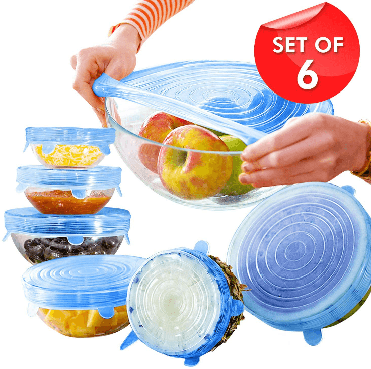 Reusable Stretch Silicone Lids (6 pcs) - DMC Wholesale