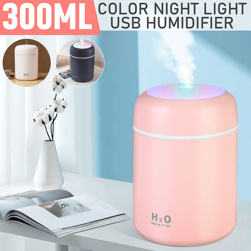 Colorful Cool Mini Humidifier (300ml) - DMC Wholesale