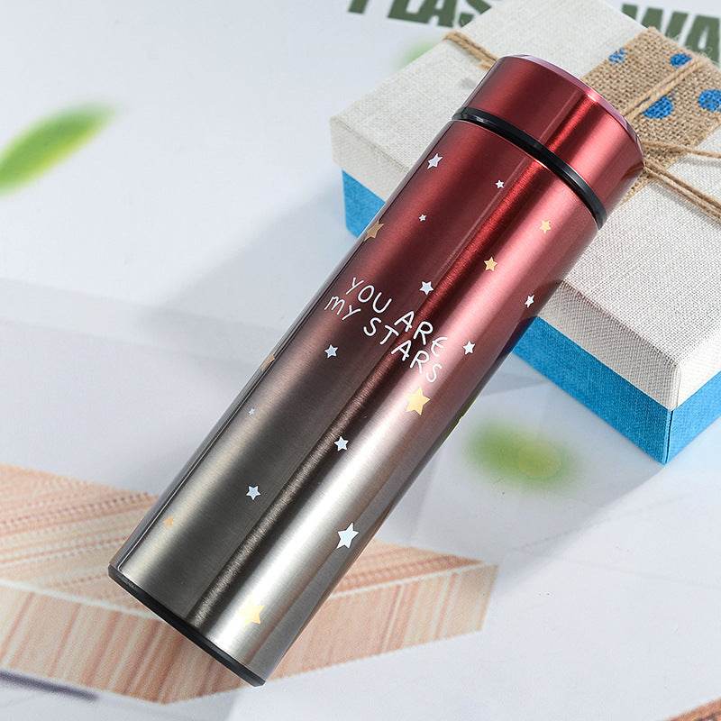 Vacuum Flask With Temperature Display (Stars)(500ml) - DMC Wholesale