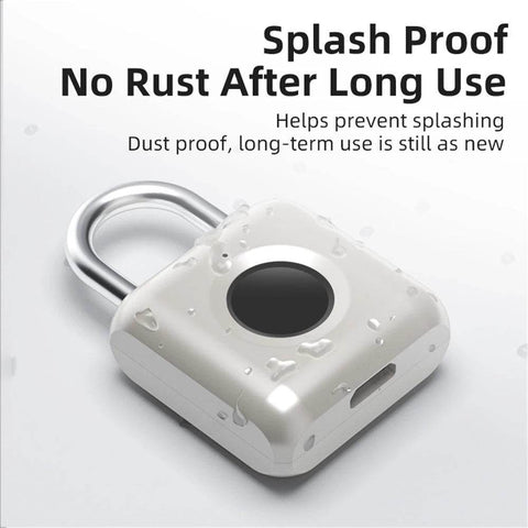 Fingerprint Smart Padlock - Alt View