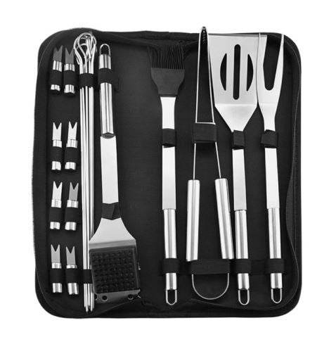 Camping Braai BBQ Tools Set (20 pcs) - DMC Wholesale
