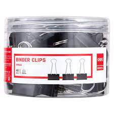 Binder Clips (25mm)(48 pcs)(Black) - DMC Wholesale