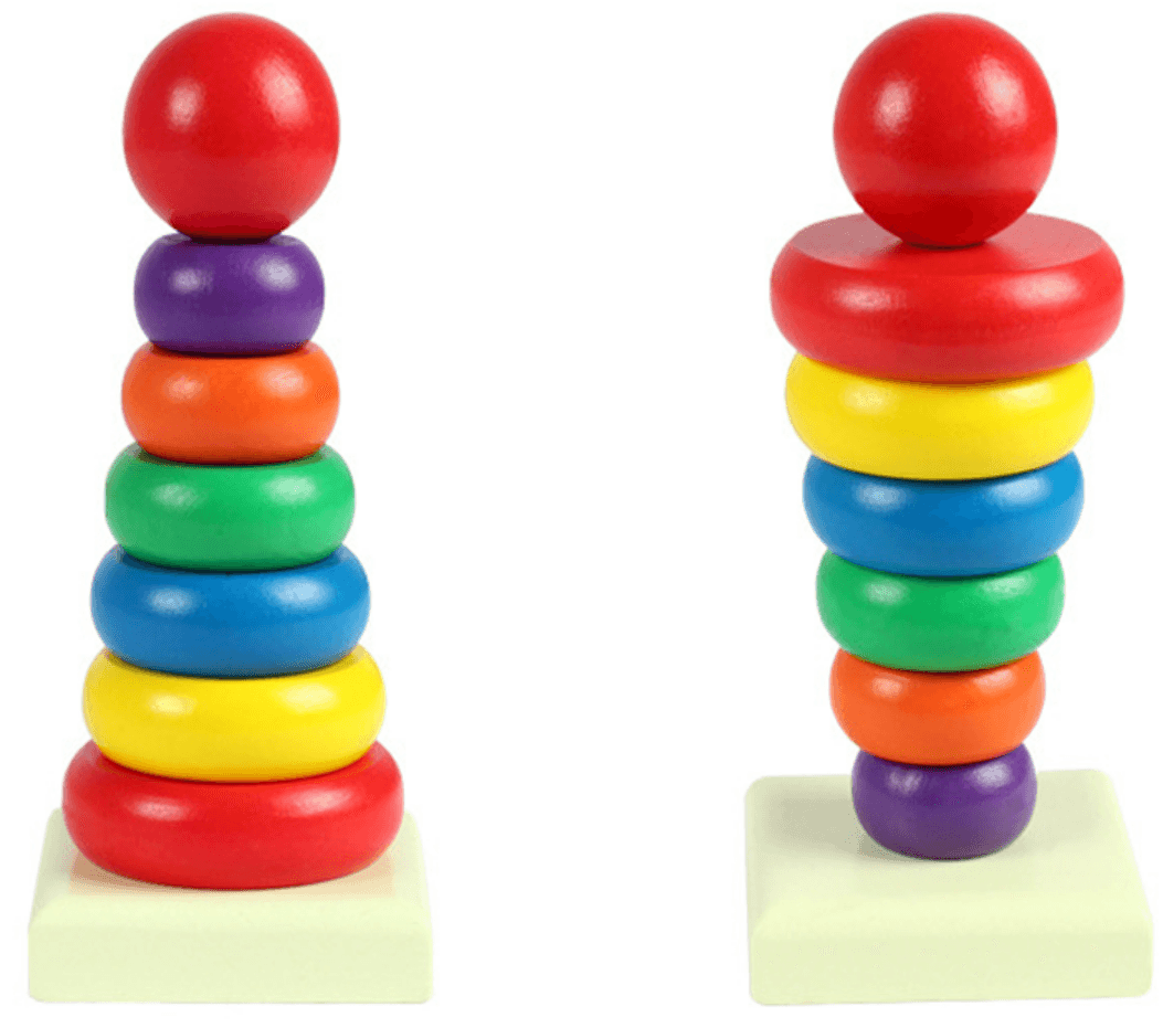 Colourful Wooden Stacking Tower (Small) - DMC Wholesale