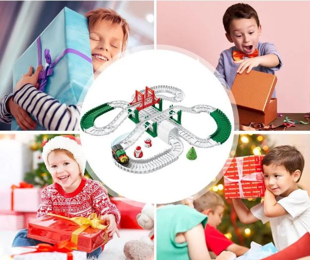 Christmas Electric Train Track Set