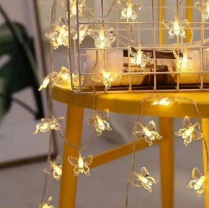 Solar Butterfly String Lights (30L)(6M)(Yellow)