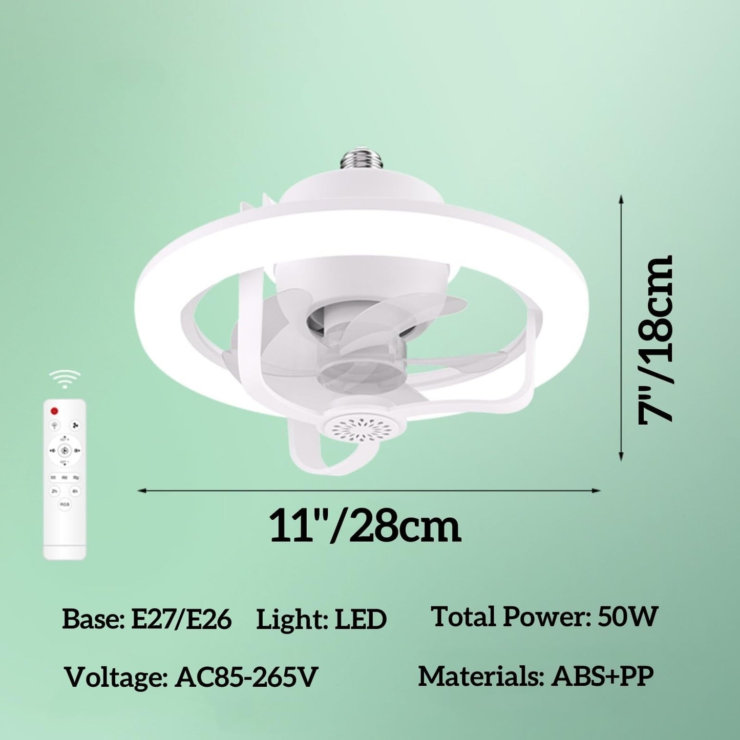 Socket Fan Light