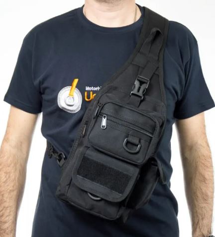 Tactical Sling Bag with Pistol Holster