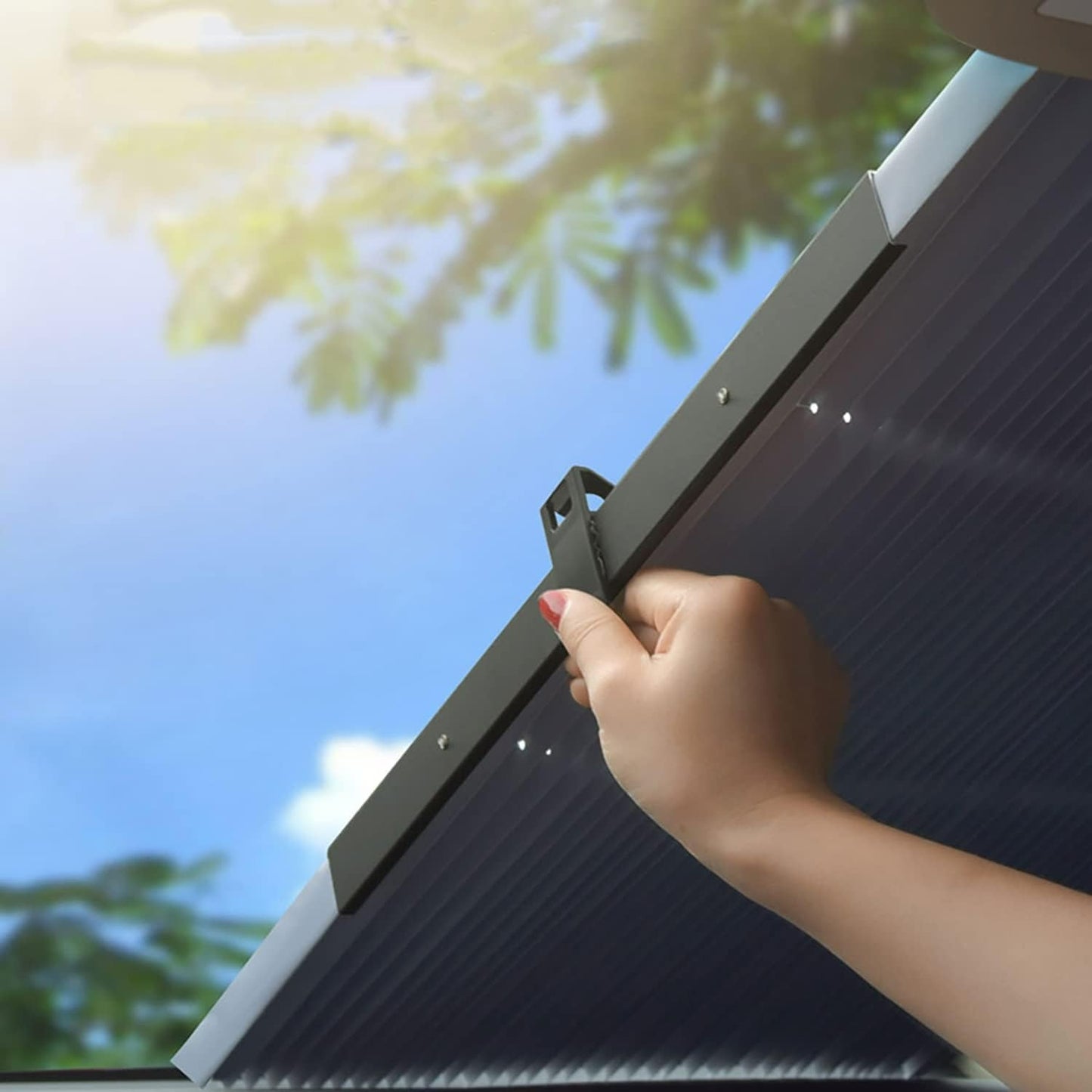 Retractable Car Sunshade
