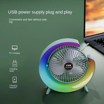 Colourful Desktop USB Mini Fan