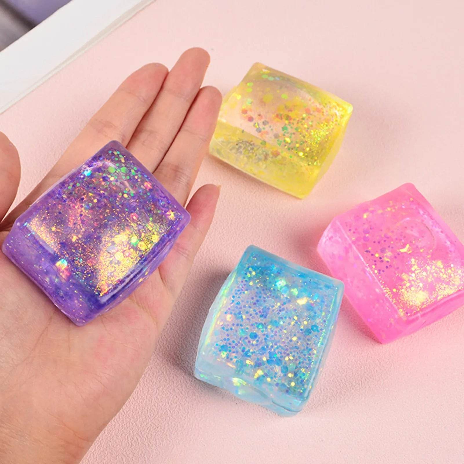 Silky Soft Sensory Ice Cube Squeeze Toy (Each) - DMC Wholesale