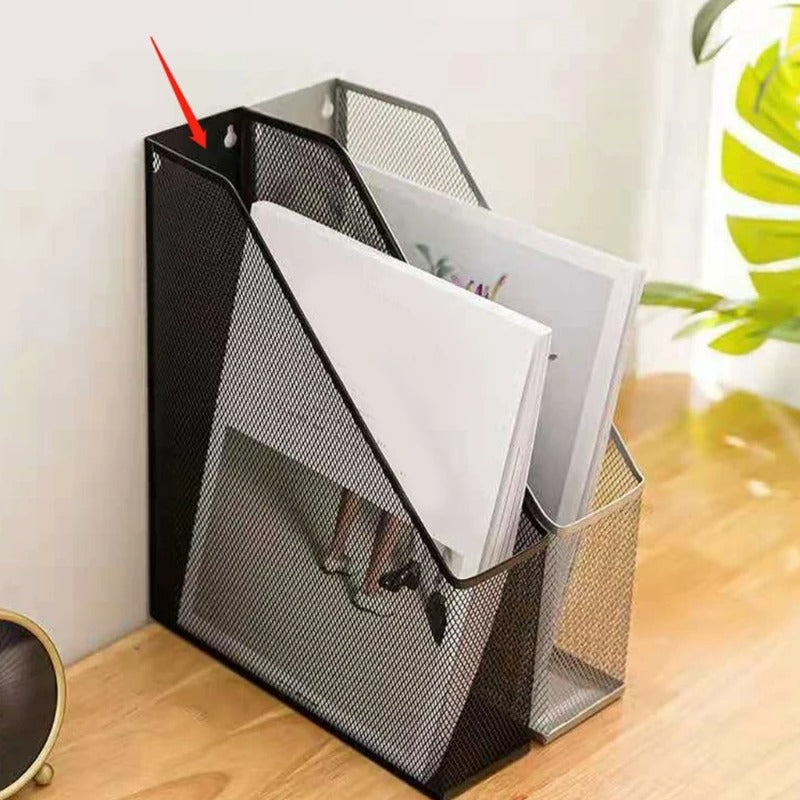 Mesh Metal Desk Book Organiser (1 Compartment)