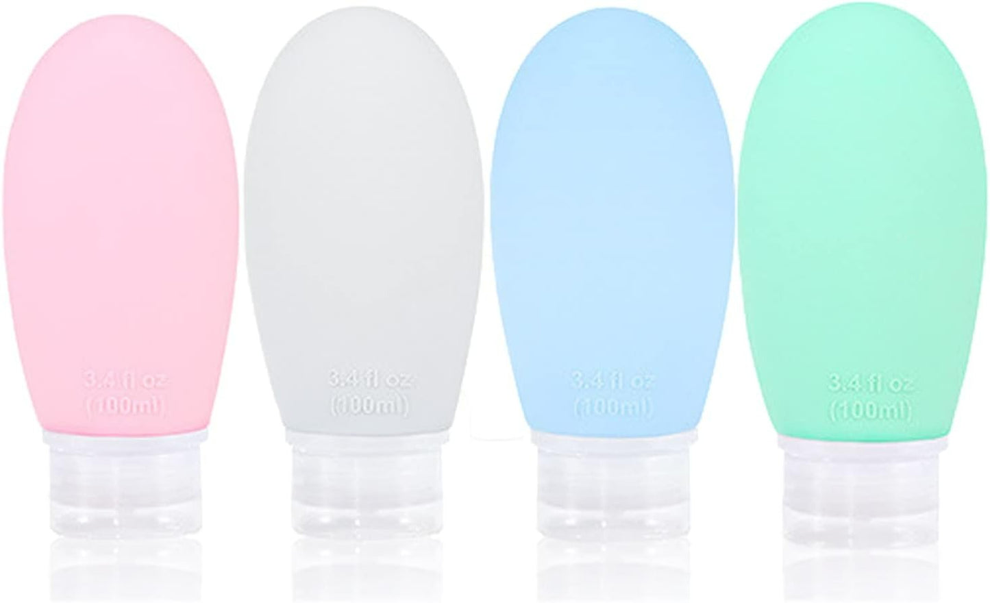 Silicone Travel Bottle Set (4 pcs)(90ml)