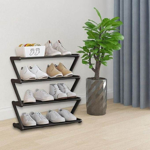 Z-Shape Shoe Stand Organizer (4 Tier) - Alt View
