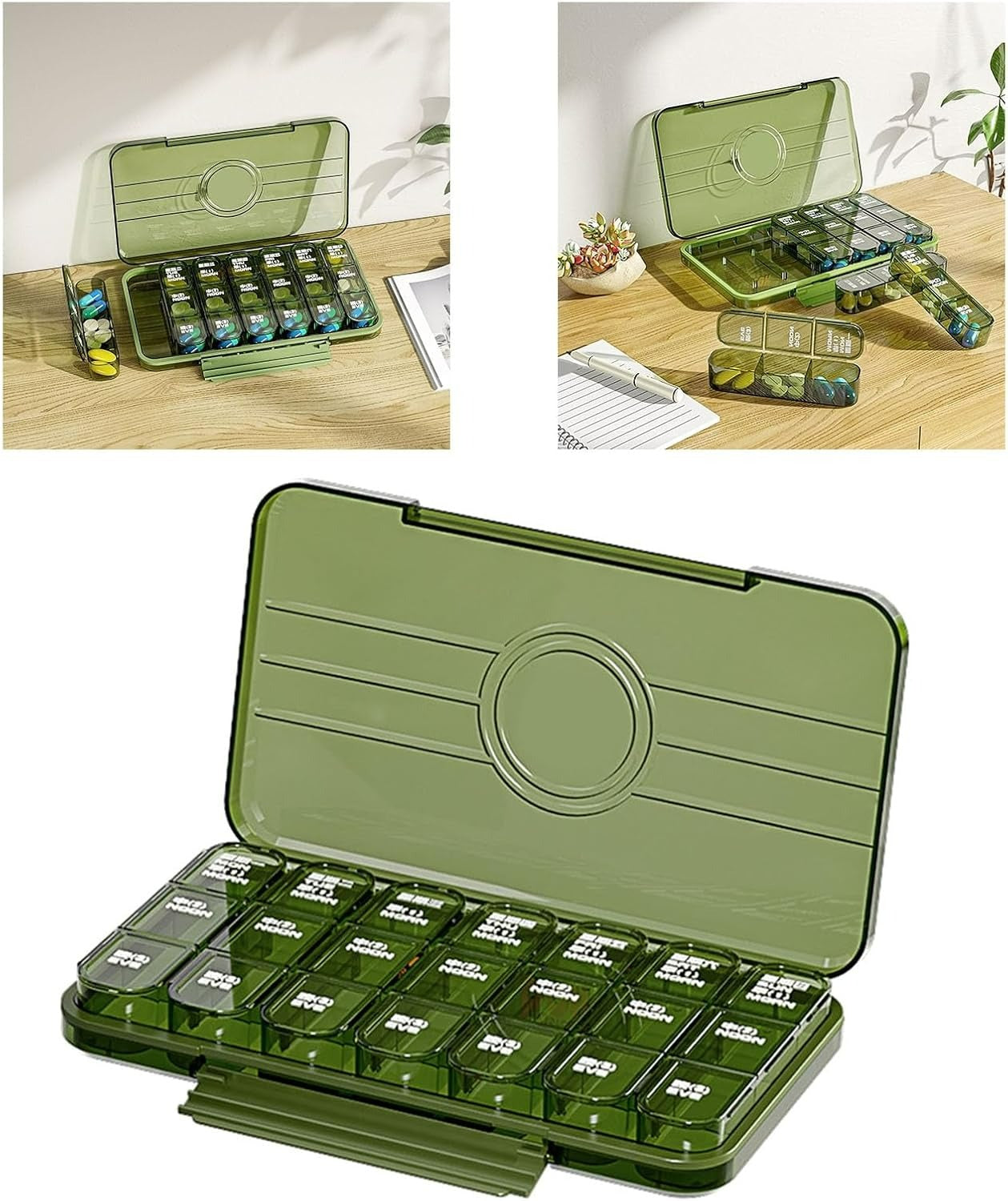 Large On The Go Capacity Pill Organiser