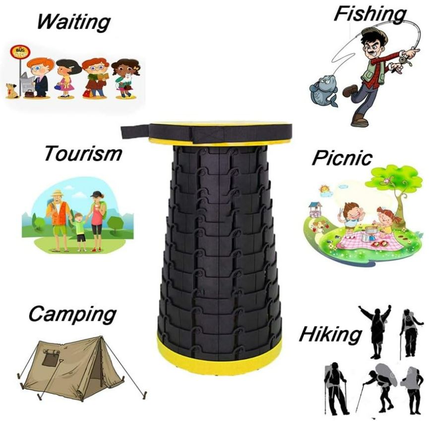 Retractable Telescopic Portable Camping Seat