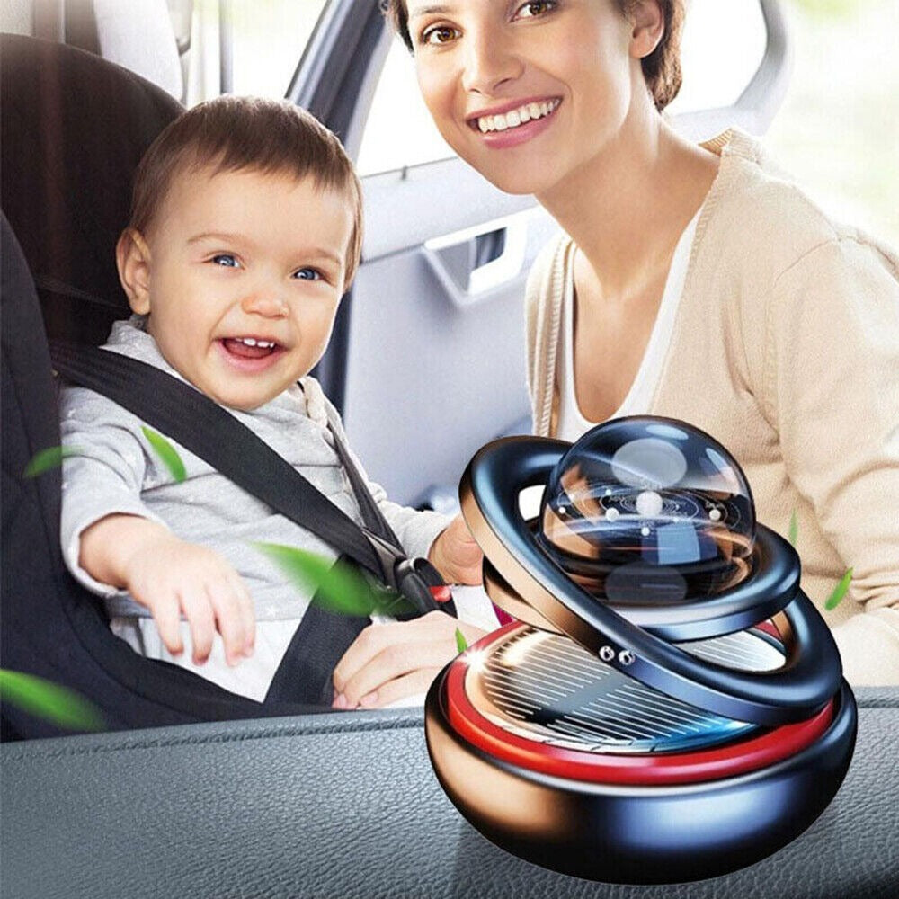 Solar Power Auto Car Rotate Aromatherapy Air Freshener