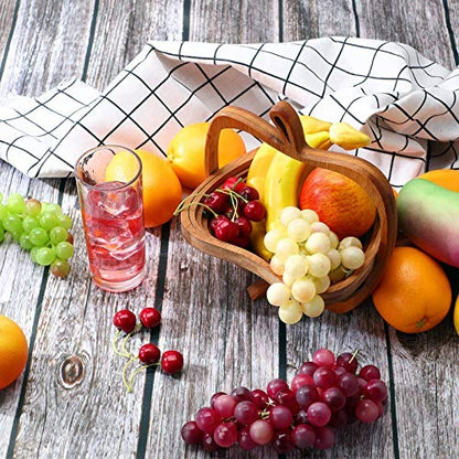 Collapsible Bamboo Fruit Basket