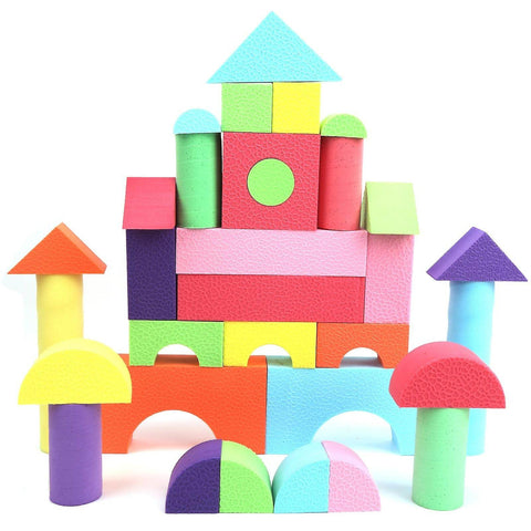 Eva Foam Building Blocks With Zip Storage Bag (Small) - Alt View