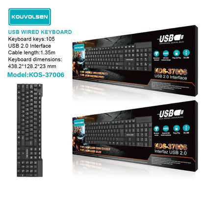 Kouvolsen USB Wired Keyboard KOS-37006