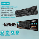 Kouvolsen USB Wired Keyboard KOS-37006