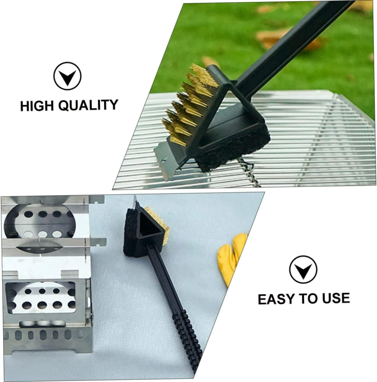 3in1 BBQ Grill Cleaner with Scraper