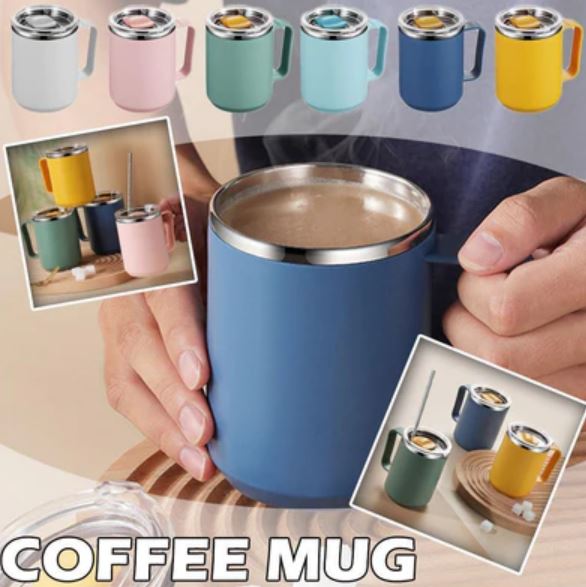 Stainless Steel Travel Coffee Mug (450ml)