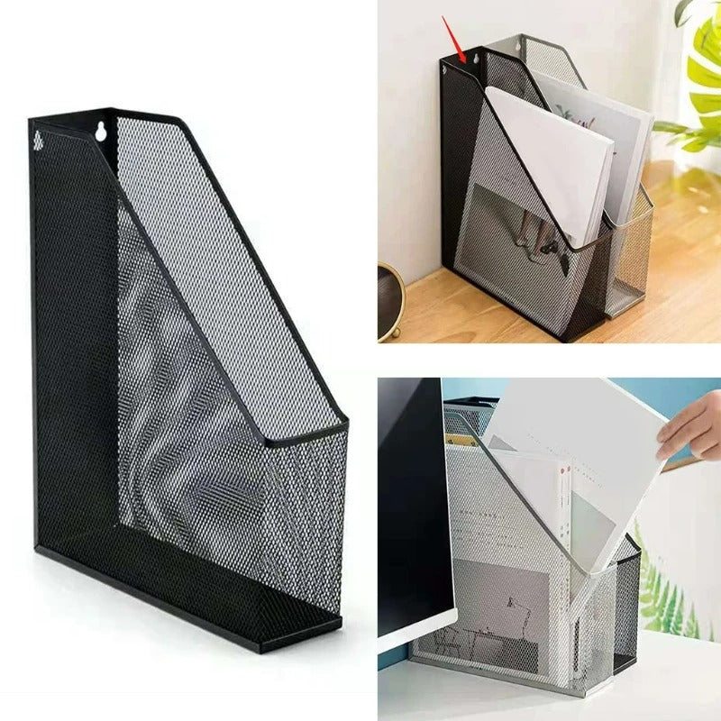 Mesh Metal Desk Book Organiser (1 Compartment)