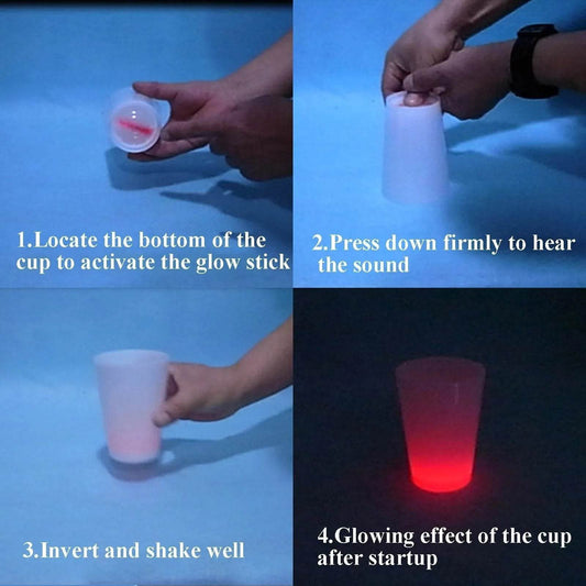 Automatic Flashing Drinking Glasses (350ml)(6 pcs) - DMC Wholesale