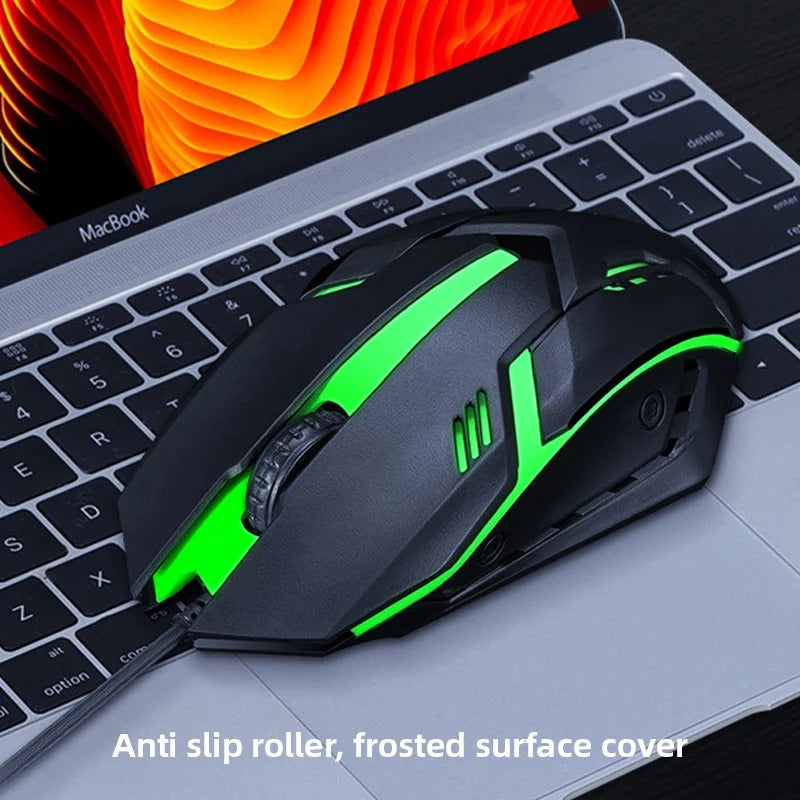USB Keyboard Mouse Combo Set with RGB Lighting