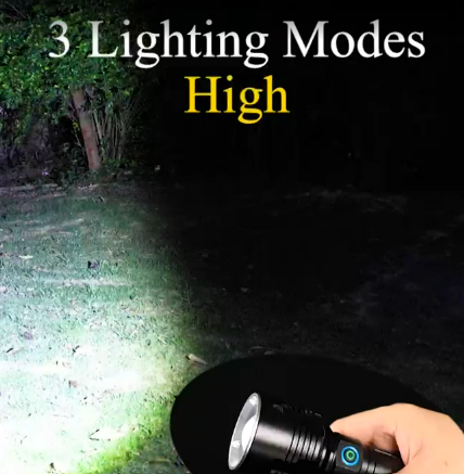 Ultra Bright High Lumens LED Flashlight (16.5cm)