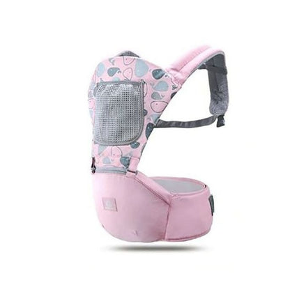 Lightweight Breathable Baby Carrier with Hip Seat