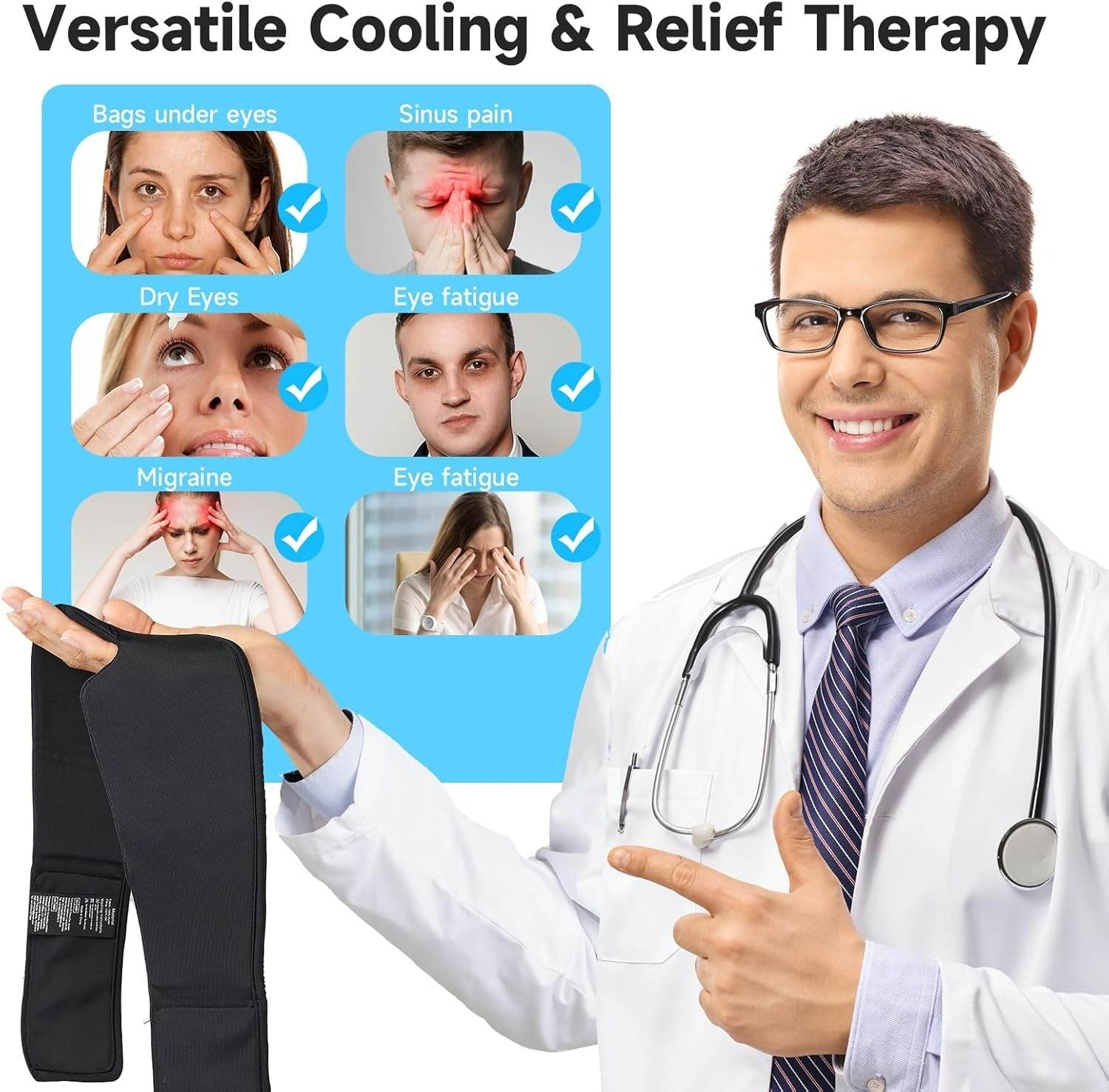 Cooling Eye Mask (Migraine Relief) - DMC Wholesale