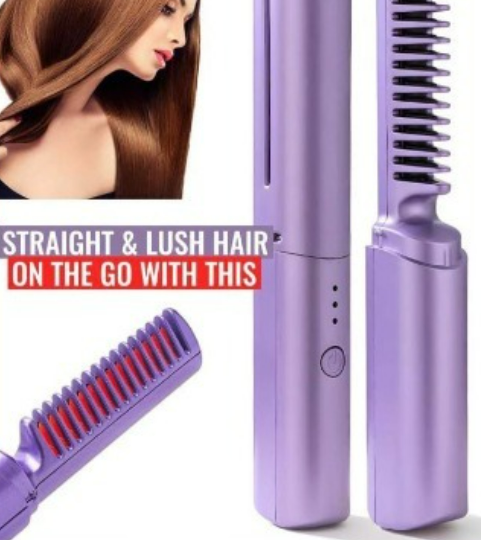 Anti-slid Hair Styling Comb Straightener