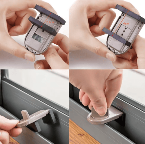 Anti-Theft Switch Sliding Door And Window Safety Lock (Each) - Alt View