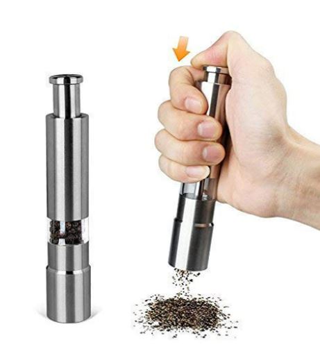 Stainless Steel Portable Manual Pepper Grinder Mill