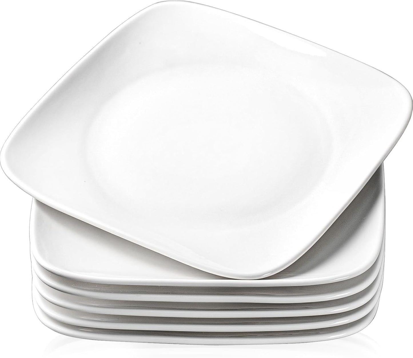 Rounded Square Melamine Plates (Large)(24cm)(6 pcs)
