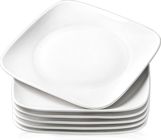 Rounded Square Melamine Plates (Large)(24cm)(6 pcs)