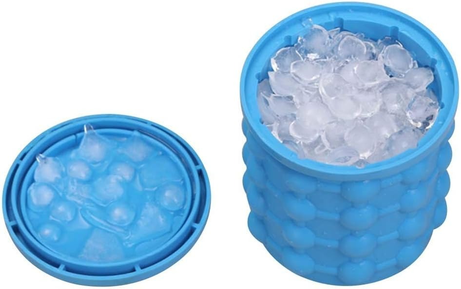 2in1 Magic Silicone Ice Cube Bucket Genie