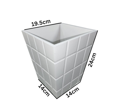 Large Square Flower Pot (24cm)