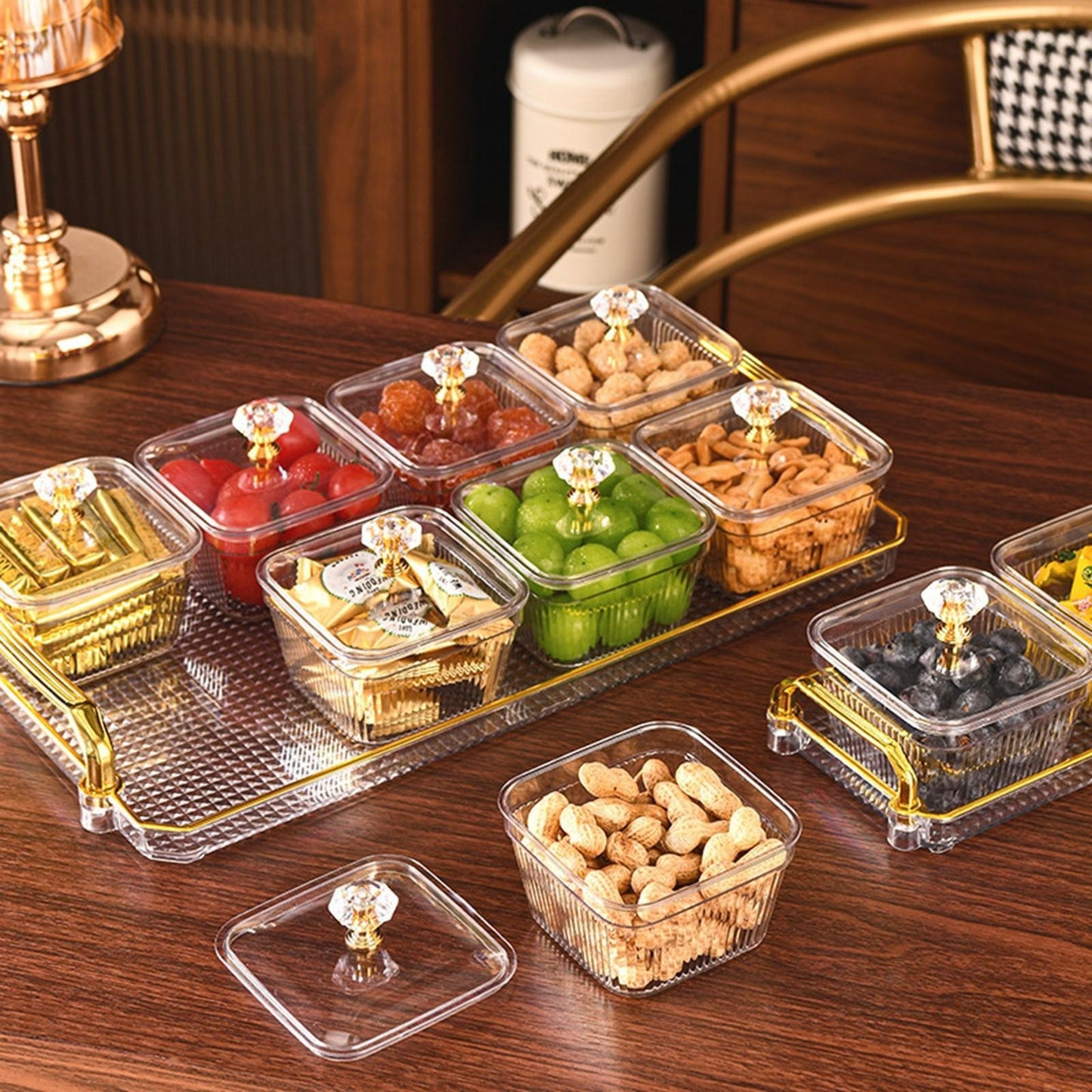 Multifunctional Snacks Dish Tray (8 Bowls)