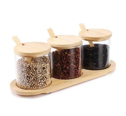 Glass Condiment Set (3 pcs)